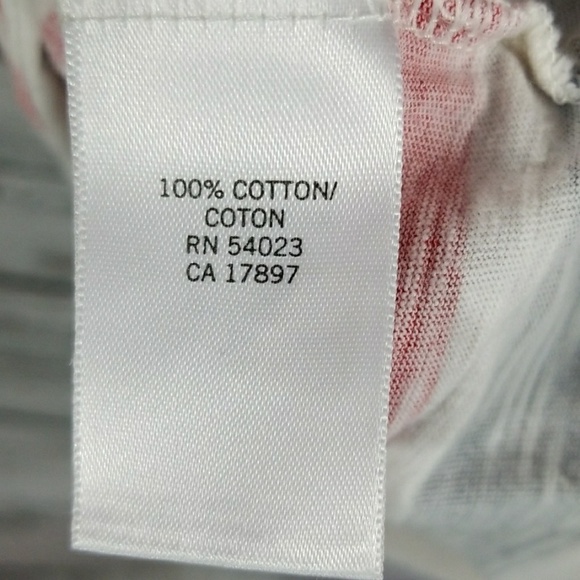 Banana Republic sailor anchor boat red white blue scoop shirt sz Small Petite - Picture 6 of 6